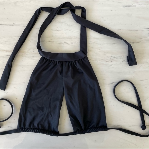 Frankie's Bikinis Swim Frankies Bikinis Black Halter Top Poshmark